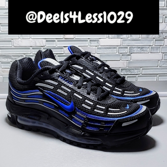 Nike Air Max TL 2.5 Running Mens Size 6.5/Womens 8 Black Hyper Royal Silver